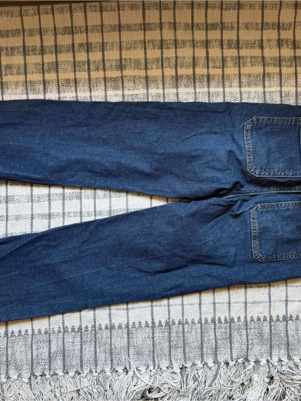 Old Navy Kids 2 Pack Straight Leg Jeans in Dark Blue and Light Gray